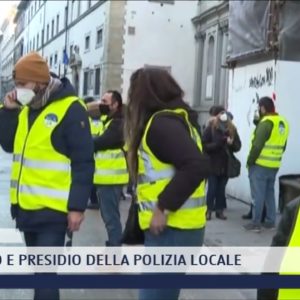 2022-01-15 FIRENZE - SCIOPERO E PRESIDIO DELLA POLIZIA LOCALE