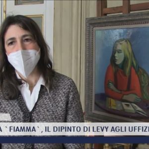2022-01-25 FIRENZE - SI CHIAMA 'FIAMMA', IL DIPINTO DI LEVY AGLI UFFIZI