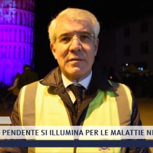 2022-01-31 PISA - LA TORRE PENDENTE SI ILLUMINA PER LE MALATTIE NEGLETTE