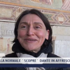2022-02-01 PISA - PROF DELLA NORMALE 'SCOPRE' DANTE IN AFFRESCHI