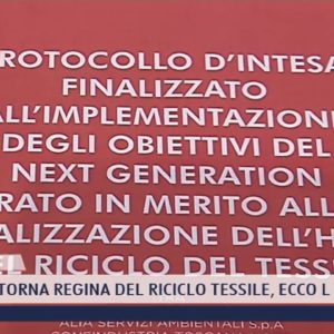 2022-02-04 PRATO - LA CITTÀ TORNA REGINA DEL RICICLO TESSILE, ECCO L'HUB
