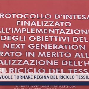 2022-02-04 PRATO - LA CITTÀ VUOLE TORNARE REGINA DEL RICICLO TESSILE