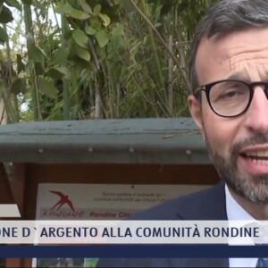 2022-02-19 AREZZO - GONFALONE D'ARGENTO ALLA COMUNITÀ RONDINE