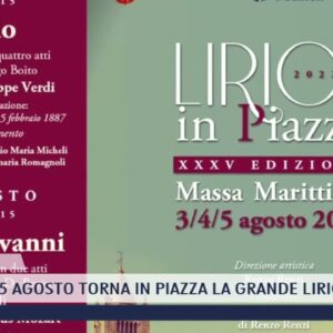 2022-04-26 MASSA MARITTIMA - DAL 3 AL 5 AGOSTO TORNA IN PIAZZA LA GRANDE LIRICA