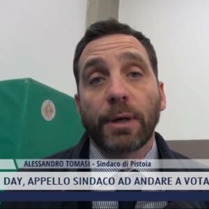 2022-04-01 PISTOIA - ELECTION DAY, APPELLO SINDACO AD ANDARE A VOTARE