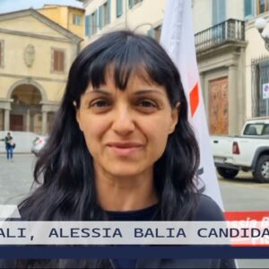 2022-04-21 PISTOIA - COMUNALI, ALESSIA BALIA CANDIDATA SINDACO PER 3V
