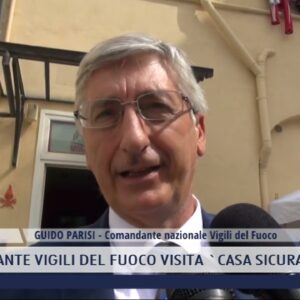2022-05-25 PISTOIA - COMANDANTE VIGILI DEL FUOCO VISITA 'CASA SICURA'
