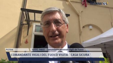 2022-05-25 PISTOIA - COMANDANTE VIGILI DEL FUOCO VISITA 'CASA SICURA'