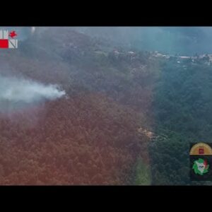 Incendio Massarosa (Lu) - immagini sorvolo  21 luglio 2022