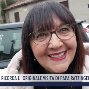 2023-01-01 SANSEPOLCRO - EX SINDACO RICORDA L'ORIGINALE VISITA DI PAPA RATZINGER