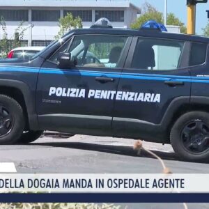 2023-04-11 PRATO - DETENUTO DELLA DOGAIA MANDA IN OSPEDALE AGENTE